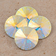 Four TRUE CRYSTAL 14mm Rivoli Crystal AB (001 AB)