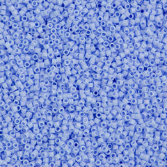 25g Miyuki Delica Seed Bead 11/0 Opaque Matte Blue Agate AB DB1596