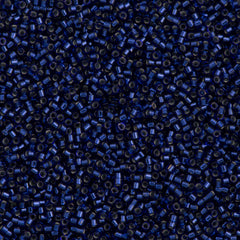 Miyuki Delica Seed Bead 11/0 Silver Lined Royal Blue 2-inch Tube DB183