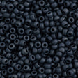 Miyuki Round Seed Bead 8/0 Matte Metallic Gunmetal 25g Tube (2001)
