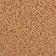 Miyuki Round Seed Bead 15/0 Opaque Tan Luster 2-inch Tube (597)