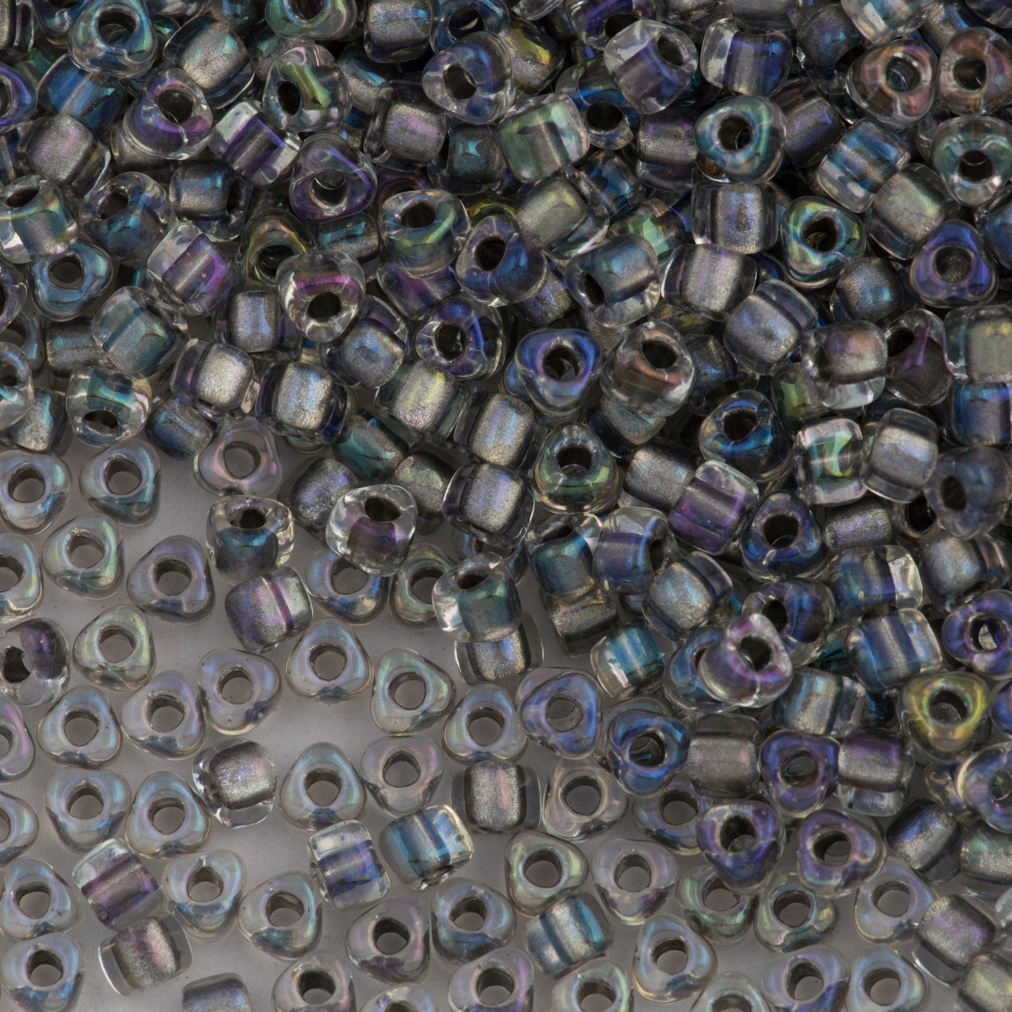 mai ♡ Miyuki Triangle Seed Bead 10/0 Inside Color Lined Apricot #1107