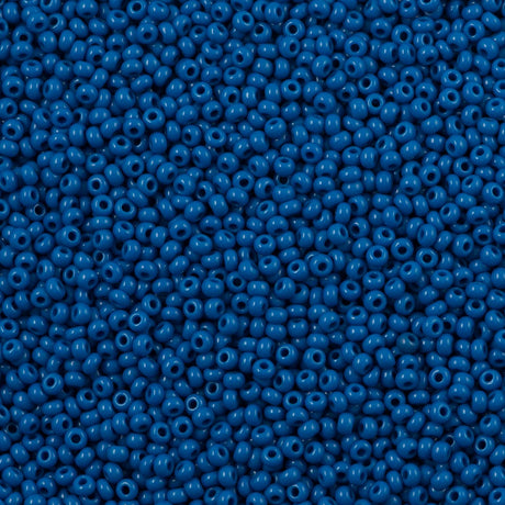 50g Czech Seed Bead 10/0 Opaque Admiral Blue (33210)