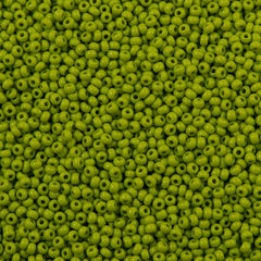 50g Czech Seed Bead 10/0 Opaque Olive (53430)