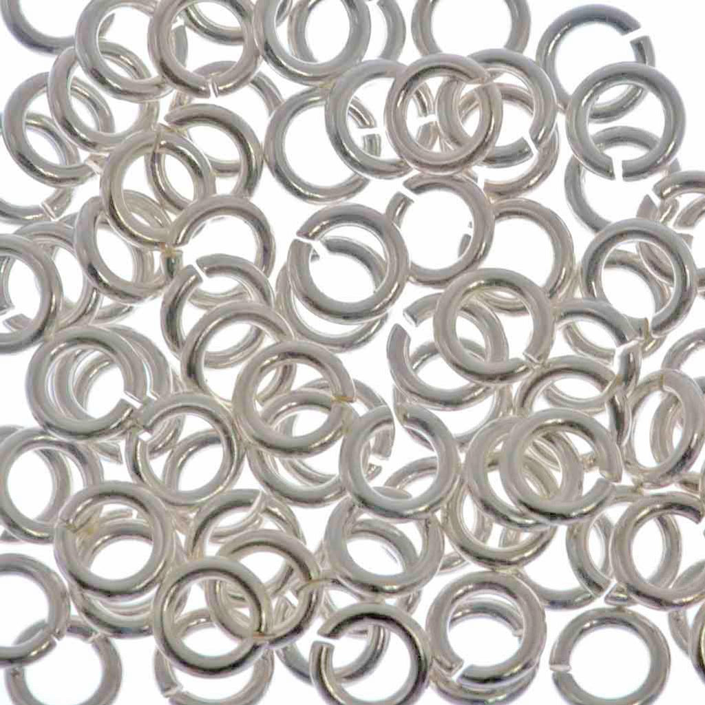 100pc Jump Ring 4mm Sterling Silver I.D. 2.5mm