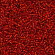 Toho Round Seed Bead 15/0 Silver Lined Ruby 2.5-inch Tube (25B)