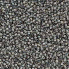 Toho Round Seed Bead 15/0 Inside Color Lined Gray 2.5-inch Tube (261)