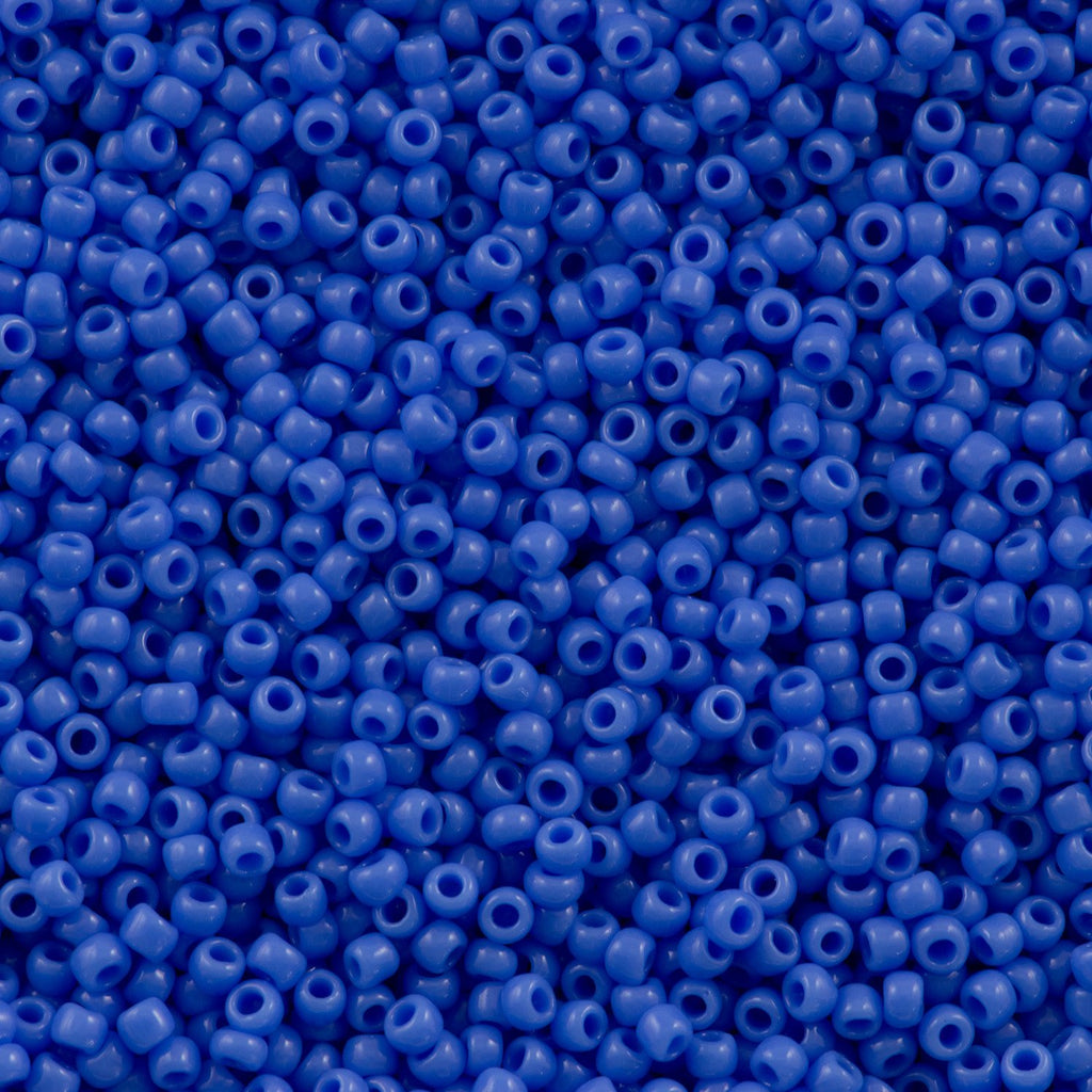50g Toho Round Seed Beads 11/0 Opaque Light Cobalt (48L)