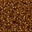 Toho Round Seed Bead 6/0 Copper Lined Light Topaz 5.5-inch tube (744)