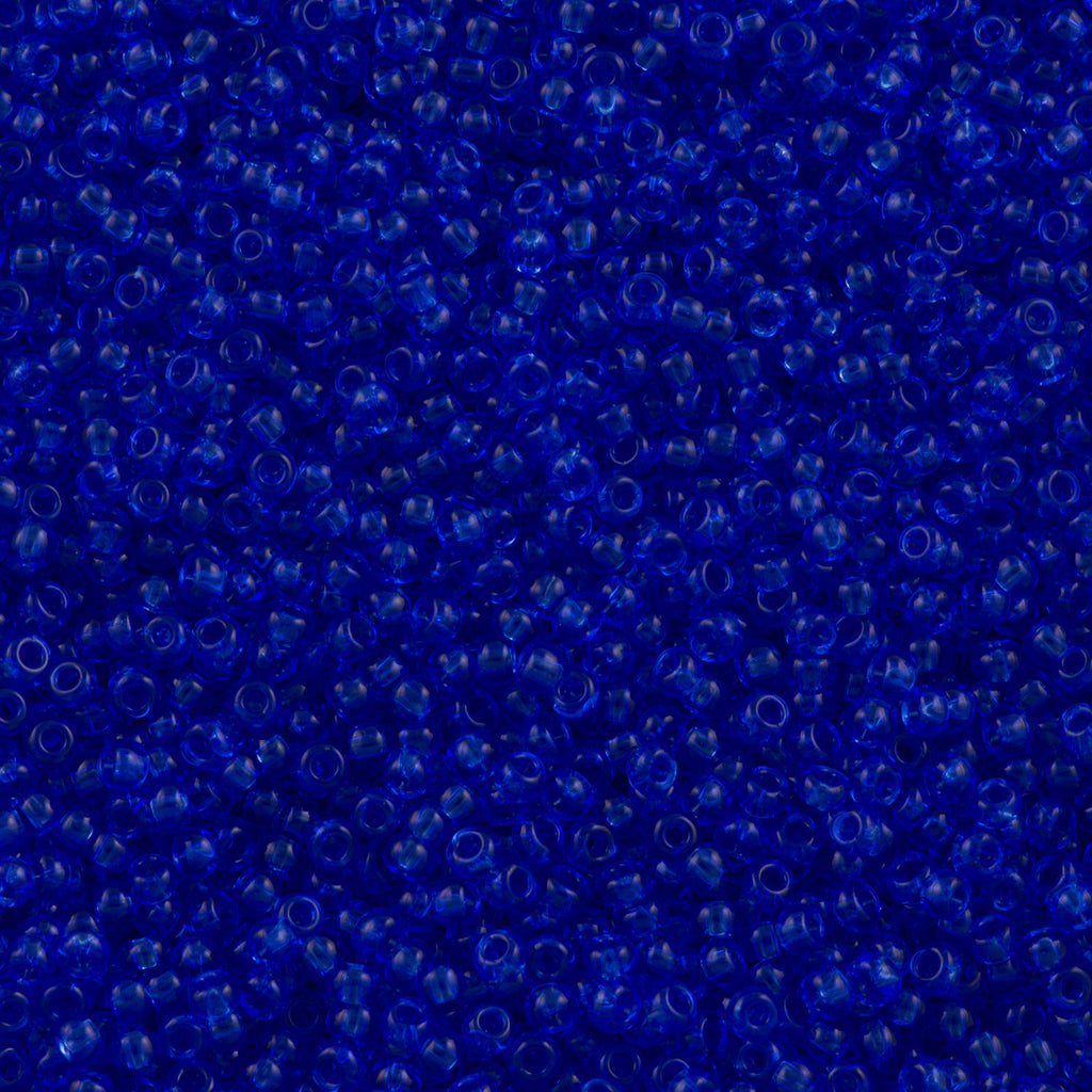 Toho Round Seed Beads 6/0 Transparent Sapphire 2.5-inch tube (942)