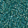 Miyuki Triangle Seed Bead 5/0 Topaz Lined Light Sapphire 10g (1821)