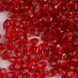 Miyuki Long Magatama Seed Bead Silver Lined Red 8g Tube (10)