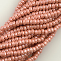 Czech Seed Bead 6/0 Opaque Rose Luster 2-inch Tube (78030)