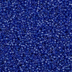 Miyuki Delica Seed Bead 15/0 Opaque Luster Star Spangle Blue 2-inch Tube DBS1569