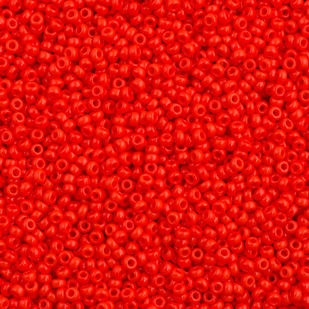 Miyuki Round Seed Bead 8/0 Opaque Red 22g Tube (407)