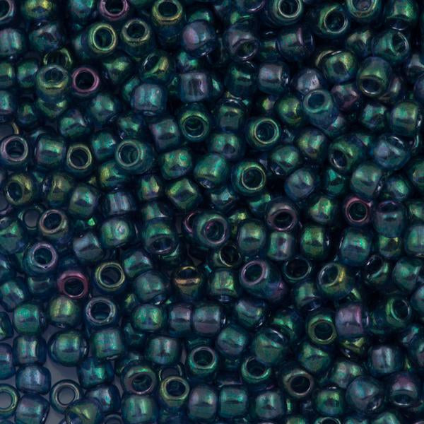 Toho Round Seed Bead 8/0 Gold Luster Mediterranean Sea 2.5-inch tube (321)