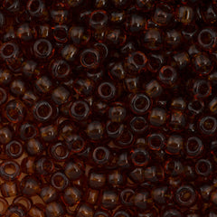 Toho Round Seed Bead 6/0 Transparent Smoky Topaz 5.5-inch tube (941)