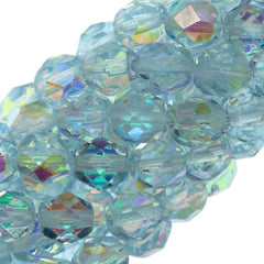 50 Czech Fire Polished 6mm Round Bead Alexandrite AB (20210X)