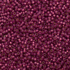 Miyuki Round Seed Bead 11/0 Duracoat Silver Lined Dyed Peony Pink (4247)