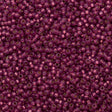 Miyuki Round Seed Bead 8/0 Duracoat Silver Lined Dyed Peony Pink 22g Tube (4247)