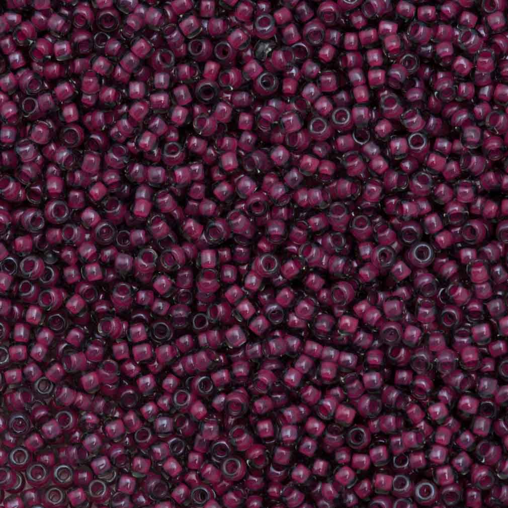 50g Toho Round Seed Bead 11/0 Inside Color Lined Berry Wine (1075)