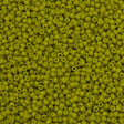 Toho Round Seed Bead 11/0 Semi-Glazed Lemongrass 2.5-inch Tube (2600F)