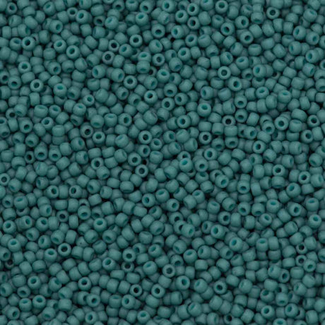 Toho Round Seed Bead 11/0 Semi-Glazed Turquoise 2.5-inch Tube (2604F)