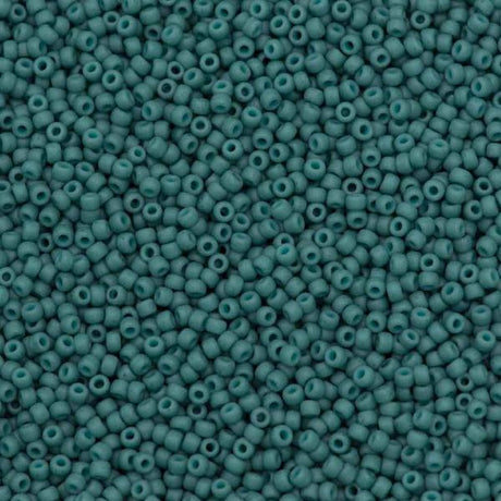 50g Toho Round Seed Bead 11/0 Semi-Glazed Turquoise (2604F)