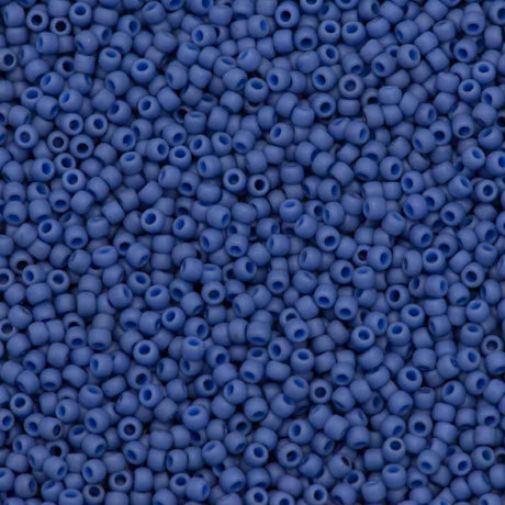 50g Toho Round Seed Bead 11/0 Semi-Glazed Soft Blue (2606F)