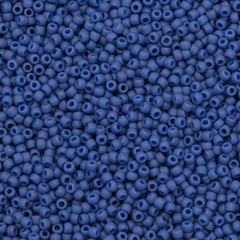 50g Toho Round Seed Bead 11/0 Semi-Glazed Soft Blue (2606F)