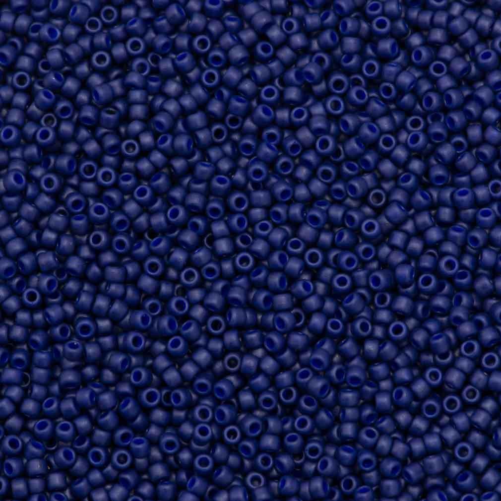 50g Toho Round Seed Bead 11/0 Semi-Glazed Navy Blue (2607F)