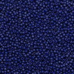 Toho Round Seed Bead 11/0 Semi-Glazed Navy Blue 2.5-inch Tube (2607F)