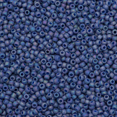 50g Toho Round Seed Bead 11/0 Semi-Glazed Soft Blue AB (2636F)
