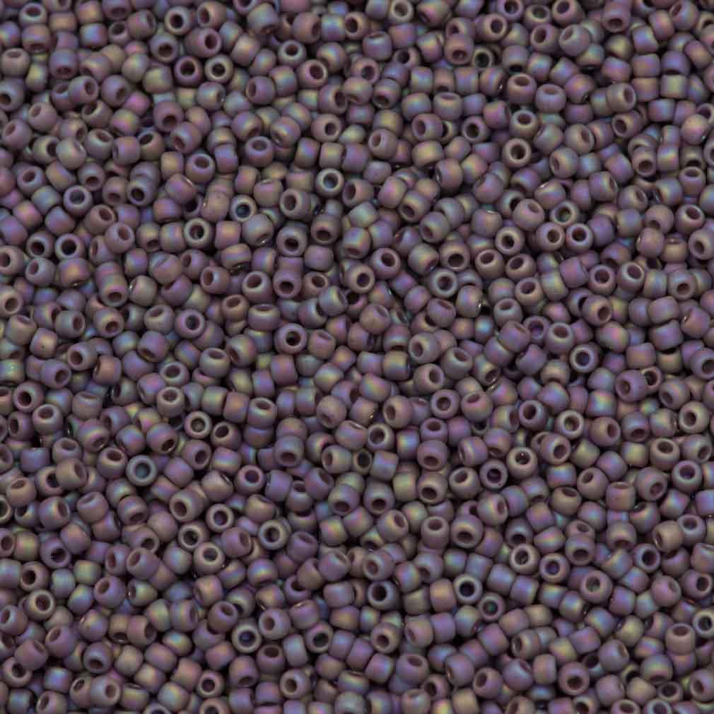 50g Toho Round Seed Bead 11/0 Semi-Glazed Lavender AB (2638F)