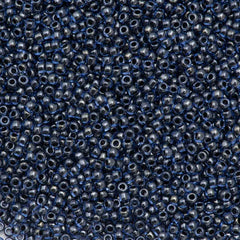 50g Toho Round Seed Bead 11/0 Inside Color Lined Navy Blue Luster (362)
