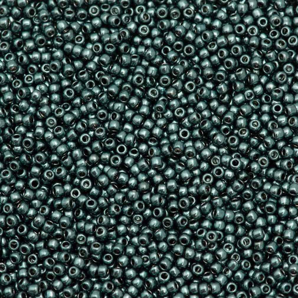50g Toho Round Seed Bead 11/0 Galvanized Aqua (601)