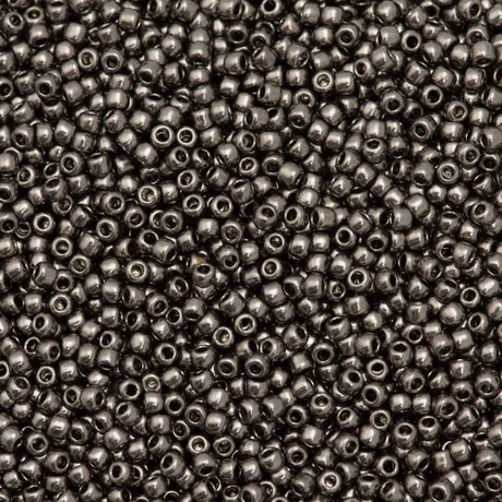 Toho Round Seed Bead 11/0 Galvanized Grey 2.5-inch Tube (602)
