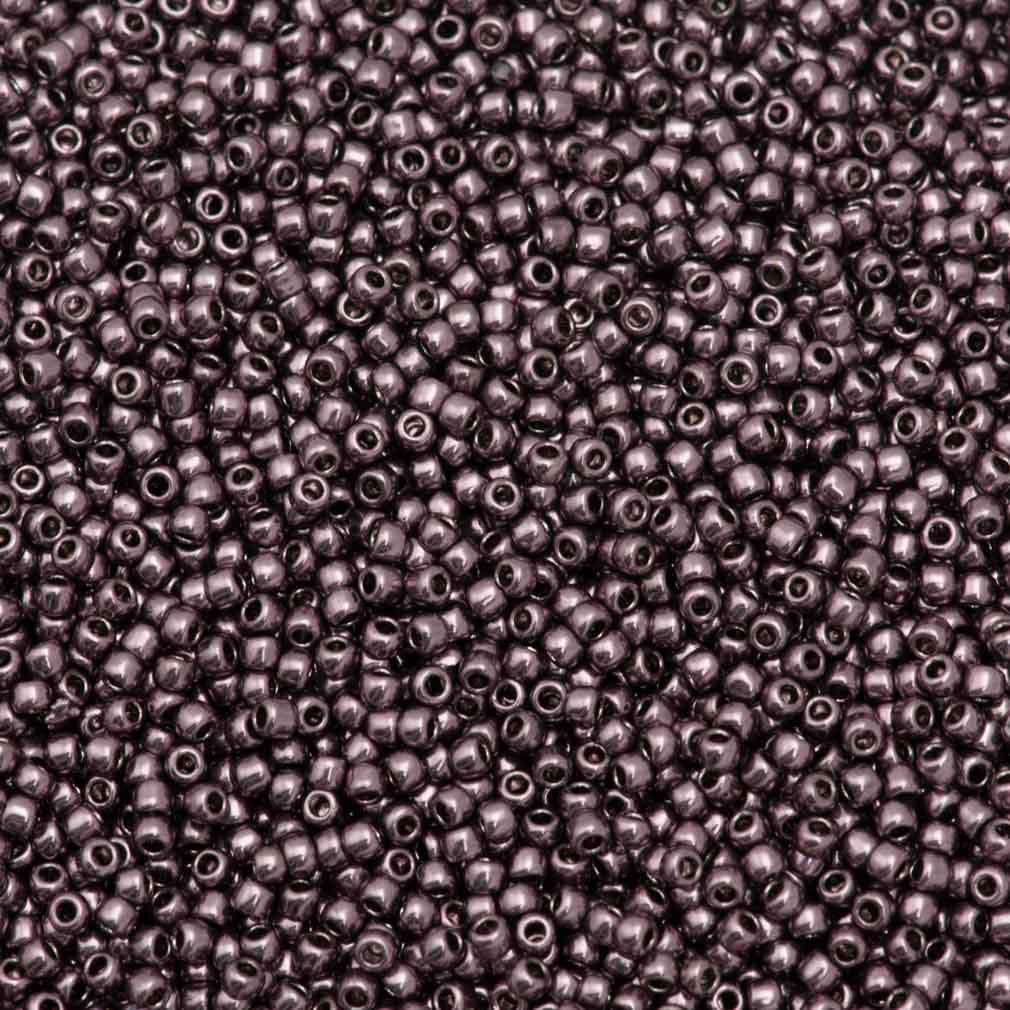 Toho Round Seed Bead 11/0 Galvanized Dark Lavender 2.5-inch Tube (605)