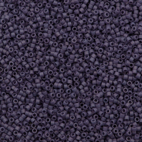 Miyuki Delica Seed Bead 11/0 Matte Opaque Glazed Thistle 2-inch Tube DB2292