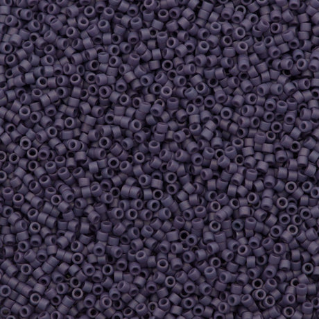25g Miyuki Delica Seed Bead 11/0 Matte Opaque Glazed Thistle DB2292