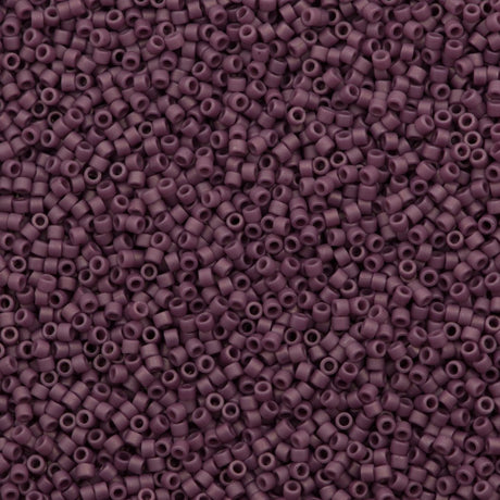 25g Miyuki Delica Seed Bead 11/0 Matte Opaque Glazed Twilight Lavender DB2295