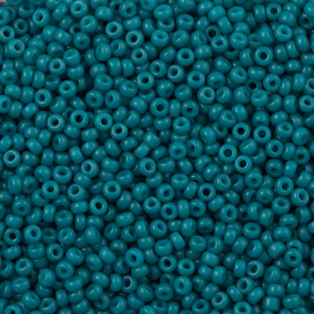Miyuki Round Seed Bead 11/0 Opaque Matte Dark Teal Blue (2051)