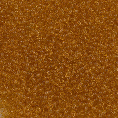 Toho Round Seed Bead 11/0 Transparent Light Topaz 19g Tube (622)