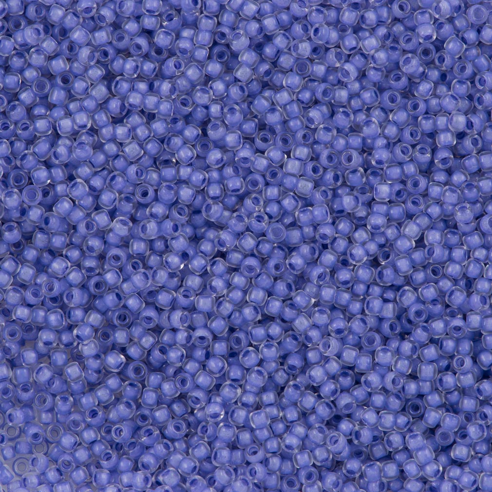 50g Toho Round Seed Beads 11/0 Inside Color Lined Neon Purple (977)