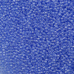 50g Toho Round Seed Bead 11/0 Transparent Luster Pastel Blue (107)