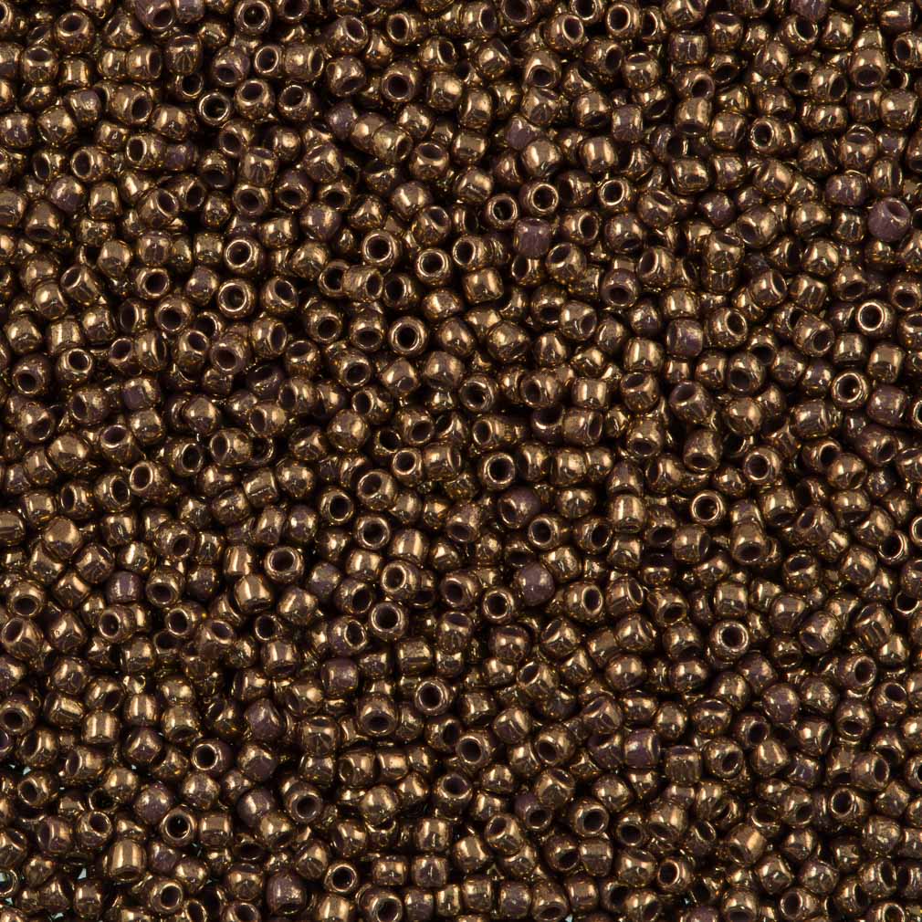 50g Toho Round Seed Beads 11/0 Gilded Marble Lavender (1704)