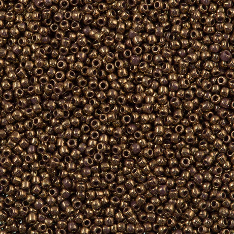 50g Toho Round Seed Beads 11/0 Gilded Marble Lavender (1704)