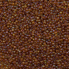 50g Toho Round Seed Beads 11/0 Purple Lined Ruby AB (1825)