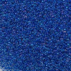 50g Toho Round Seed Beads 11/0 Inside Color Lined Caribbean Blue (189)