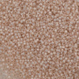 50g Toho Round Seed Bead 11/0 Permanent Finish Silver Lined Milky Peach (2126PF)